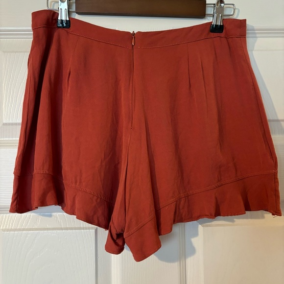 Altar’d State Riley Ruffle Skort in Rust Orange Size Large - Picture 3 of 4